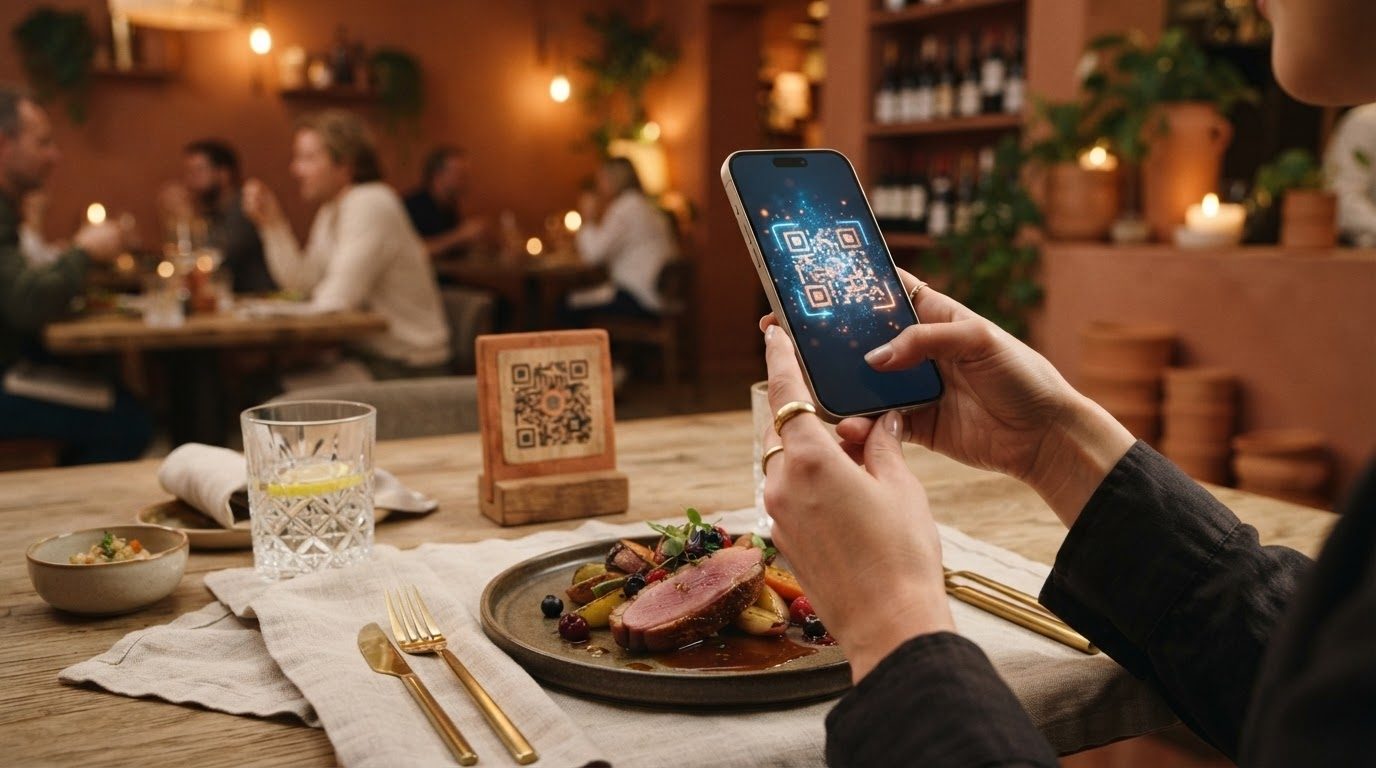 Ресторан с залом и QR-меню — сценарий Aliot